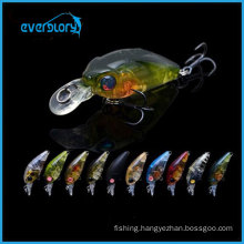 Mini Fishing Crank Baits 3.5g 35mm Fishing Hard Lures with Bkk Black Steel Hooks for Catching Black Sea Bream